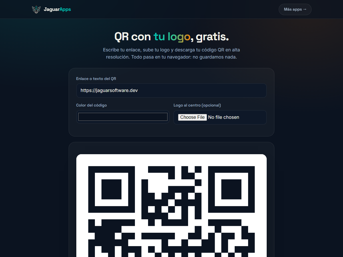 Generador de QR con logo